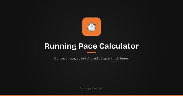 Running Pace Calculator: min/km vs min/mile Explained