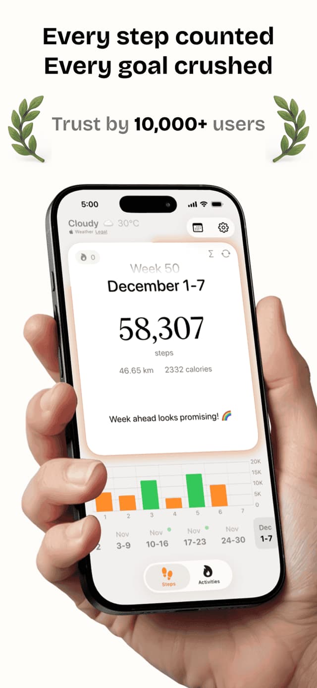 Steps app screenshot 2