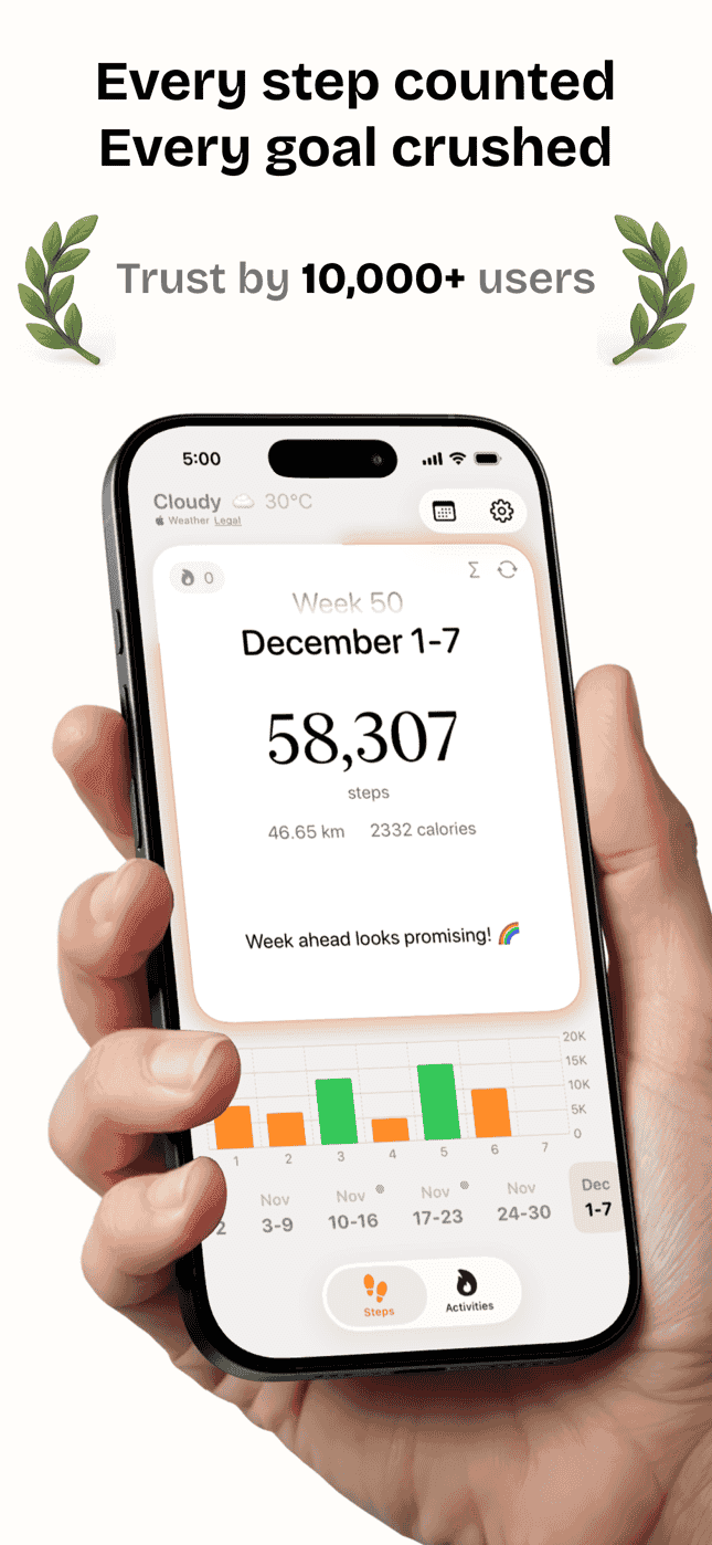 Steps app screenshot 2